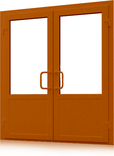 Алюминиевые двери входные со стеклом теплые и холодные